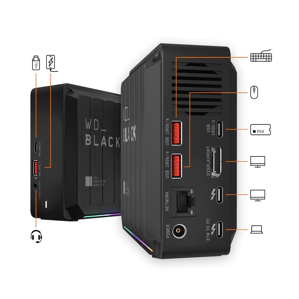 Wd Black D50 Game Dock Ssd 1tb Black Emea - Foto 2