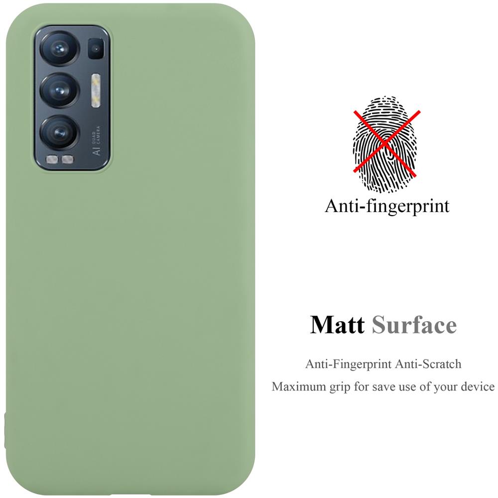 Custodia Compatibile Con Oppo Find X3 Neo In Candy Pastello Verde - Coperchio Protettivo In Silicone Tpu Flessibile - Foto 2