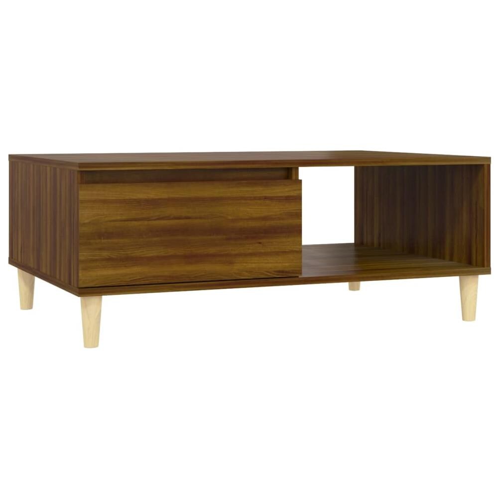 Tavolino da Salotto Rovere Marrone 90x60x35 cm in Truciolato - Foto 2