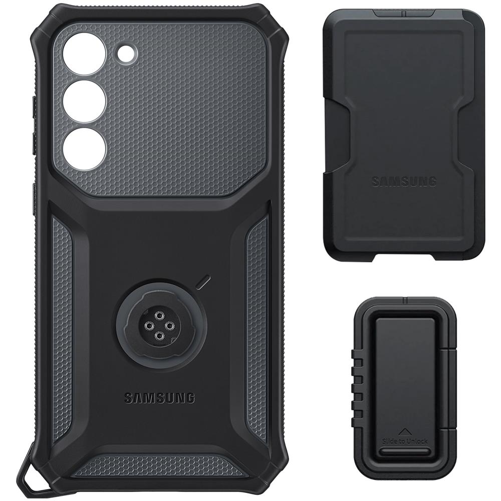 Cover S23 Originale Rugged Gadget Case Con Supporto Black - Foto 1