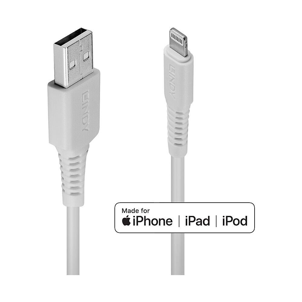 CAVO USB A LIGHTNING BIANCO, 3M - Foto 1