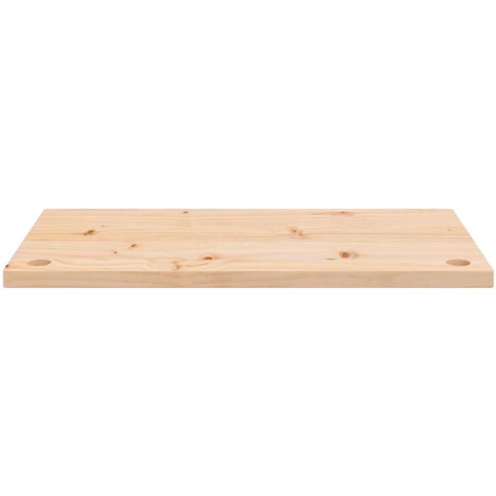 Piano Scrivania 80x40x2,5 Cm In Legno Massello Di Pino - Foto 3