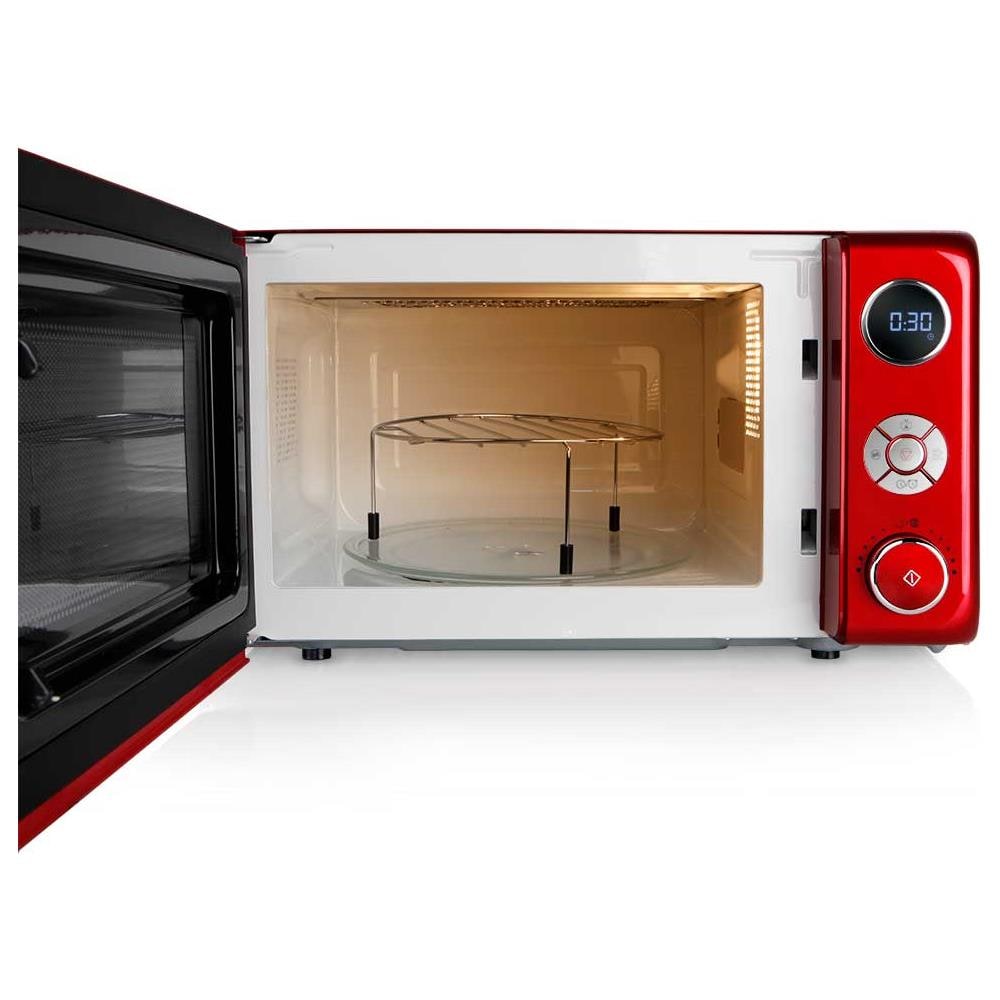 Forno Microonde MIG 2042 con Grill Capacità 20 Litri Potenza 700 Watt Colore Rosso / Nero - Foto 5