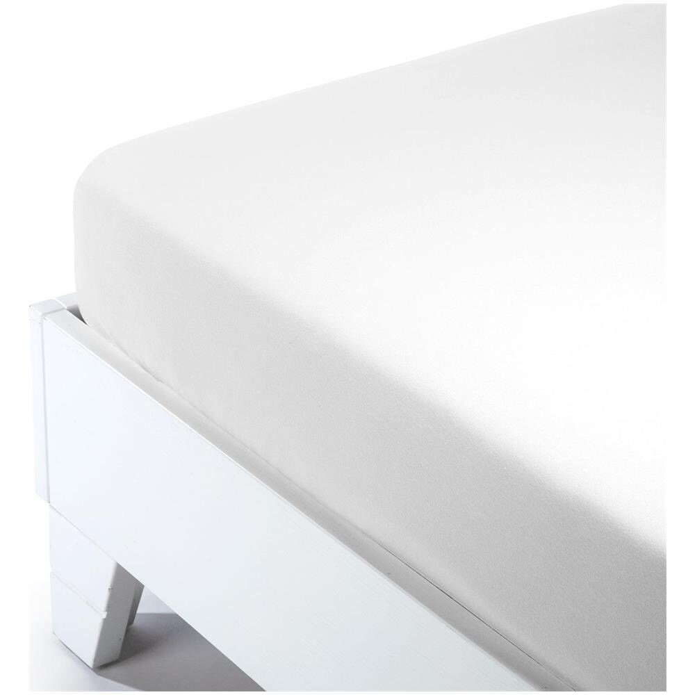 Lenzuolo Inferiore In Flanella Colore Bianco Misura Piazza E Mezza - Foto 1