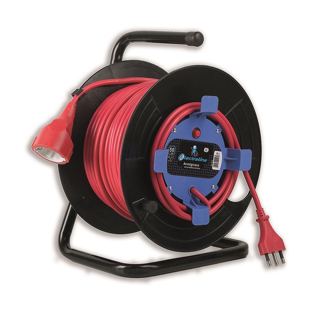 Avvolgicavo A Con Disgiuntore Da 20 Mt, 16a-230v, Sezione Sezione 2x1,5, Interuttore Sezione 3x1,5 - Foto 1