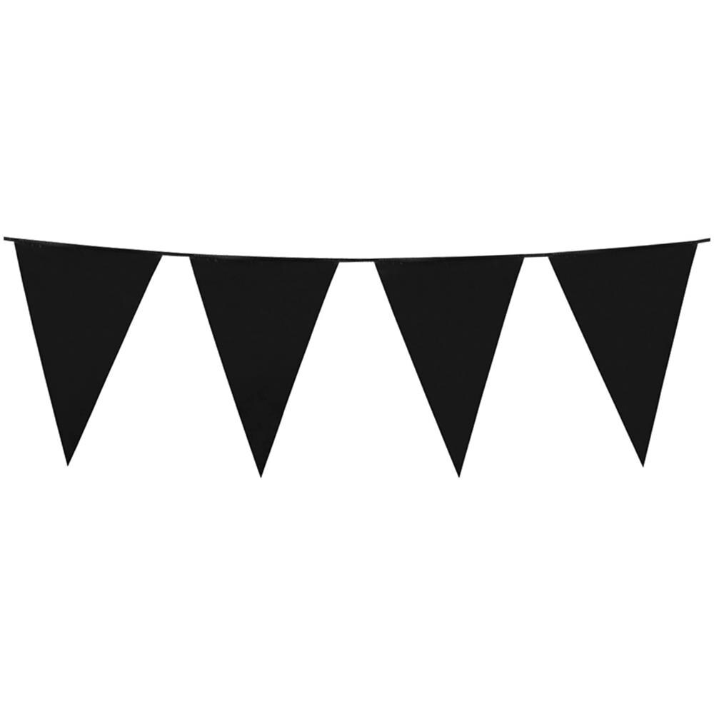 Ghirlanda 10 M Bandierine Nere Taglia Unica - Foto 1