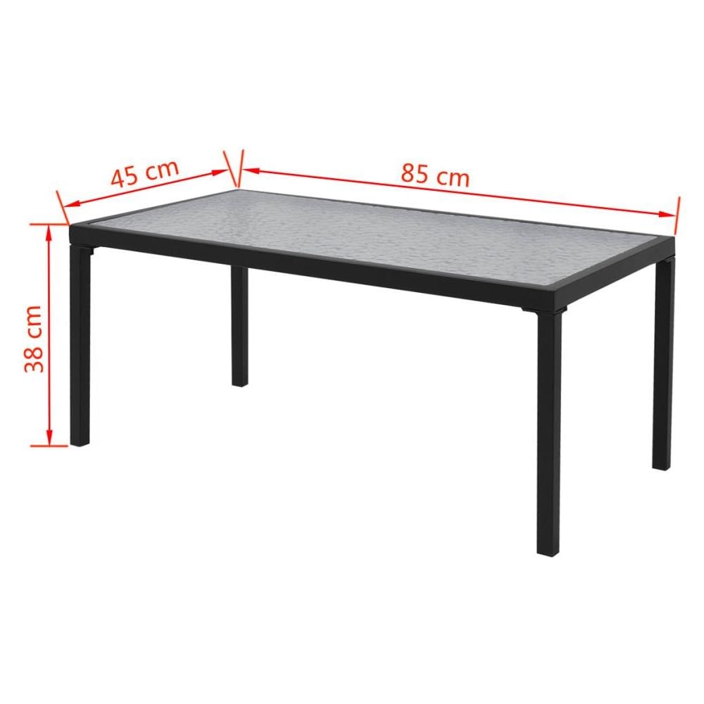 Set Tavolo e Sedie da Esterno 4 pz Nero in Textilene - Foto 16