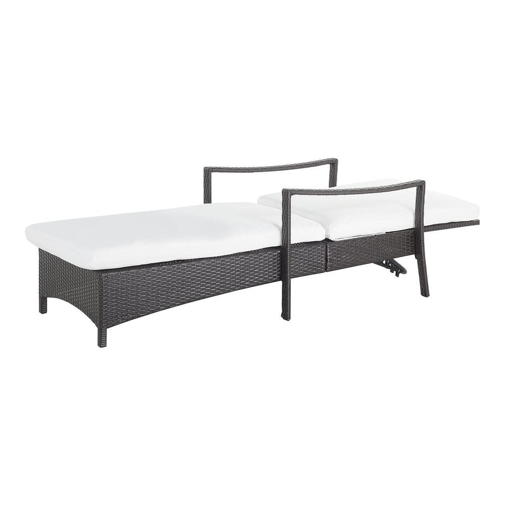 Lettino Da Giardino In Rattan Marrone Vasto - Foto 2