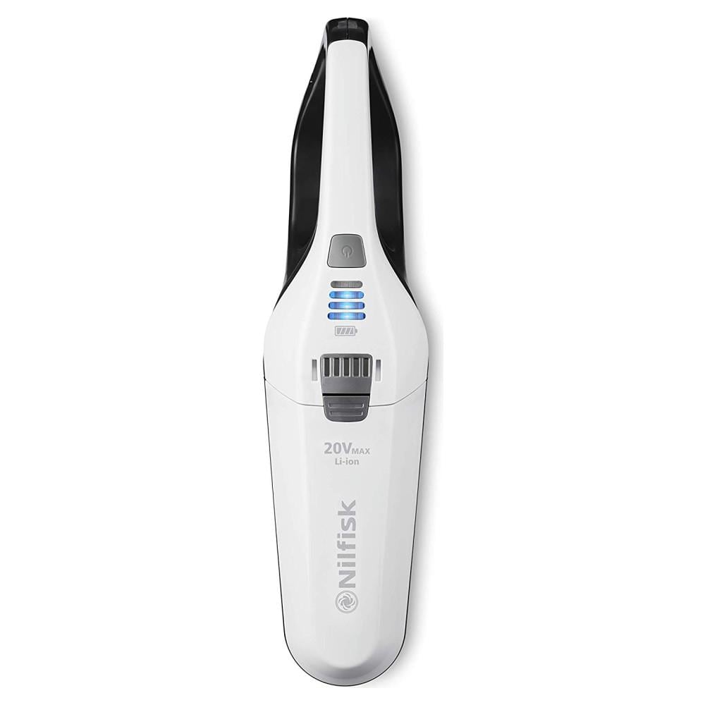 NILFISK Scopa elettrica 2 in 1 Easy 20 V con aspirabriciole Integrato Sacchetto e Senza Cavo Plastic Bianco IV10867