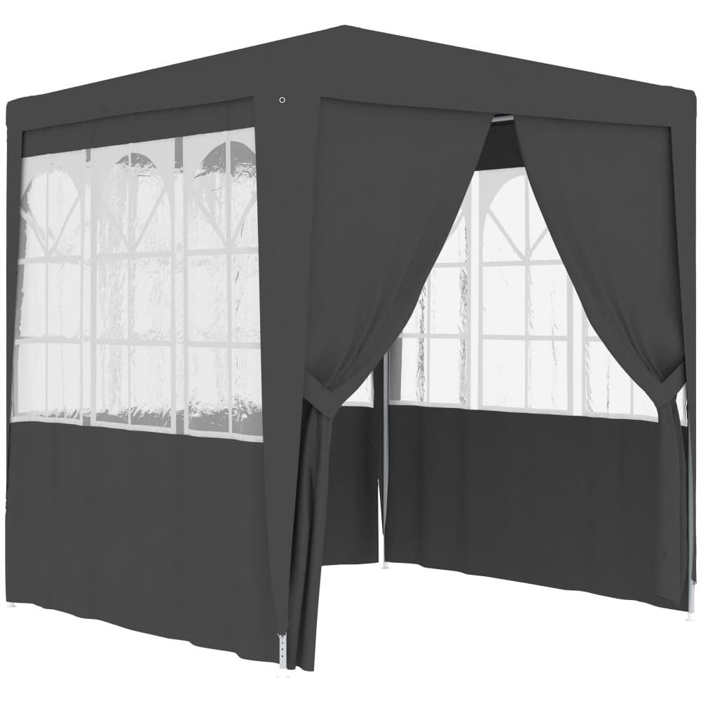 Gazebo Professionale Con Pareti 2,5x2,5 M Antracite 90 G / m² - Foto 1