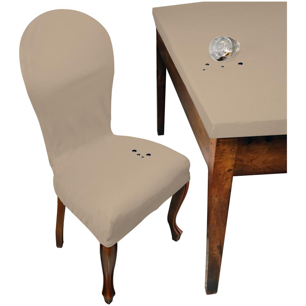 Set 4 Vestisedia Tondo Antimacchia Made In Italy Panna - Foto 1