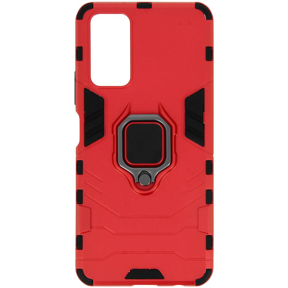 Cover Honor 10x Lite Bi-materiale Anello Supporto Video Rosso - Foto 1