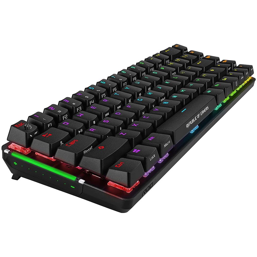 Tastiera Gaming Wireless Meccanica Rog Falchion Multicolore Retroilluminata Colore Nero (Layout Italiano)  - Foto 5