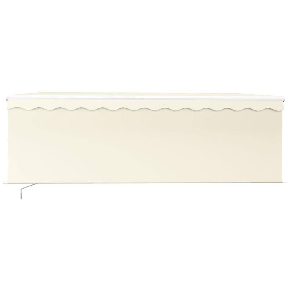 Tenda da Sole Retrattile Manuale con Parasole 4x3m Crema - Foto 2