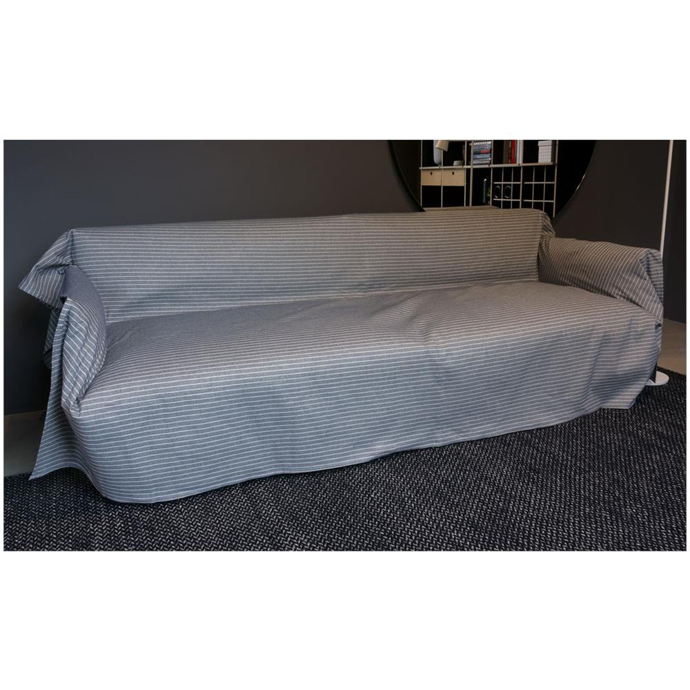 Telo Arredo Granfoulard Copritutto Cotone Made Italy Vari Disegni Arredatutto Copriletto Multiuso 1 Piazza Lord Blu - Foto 5