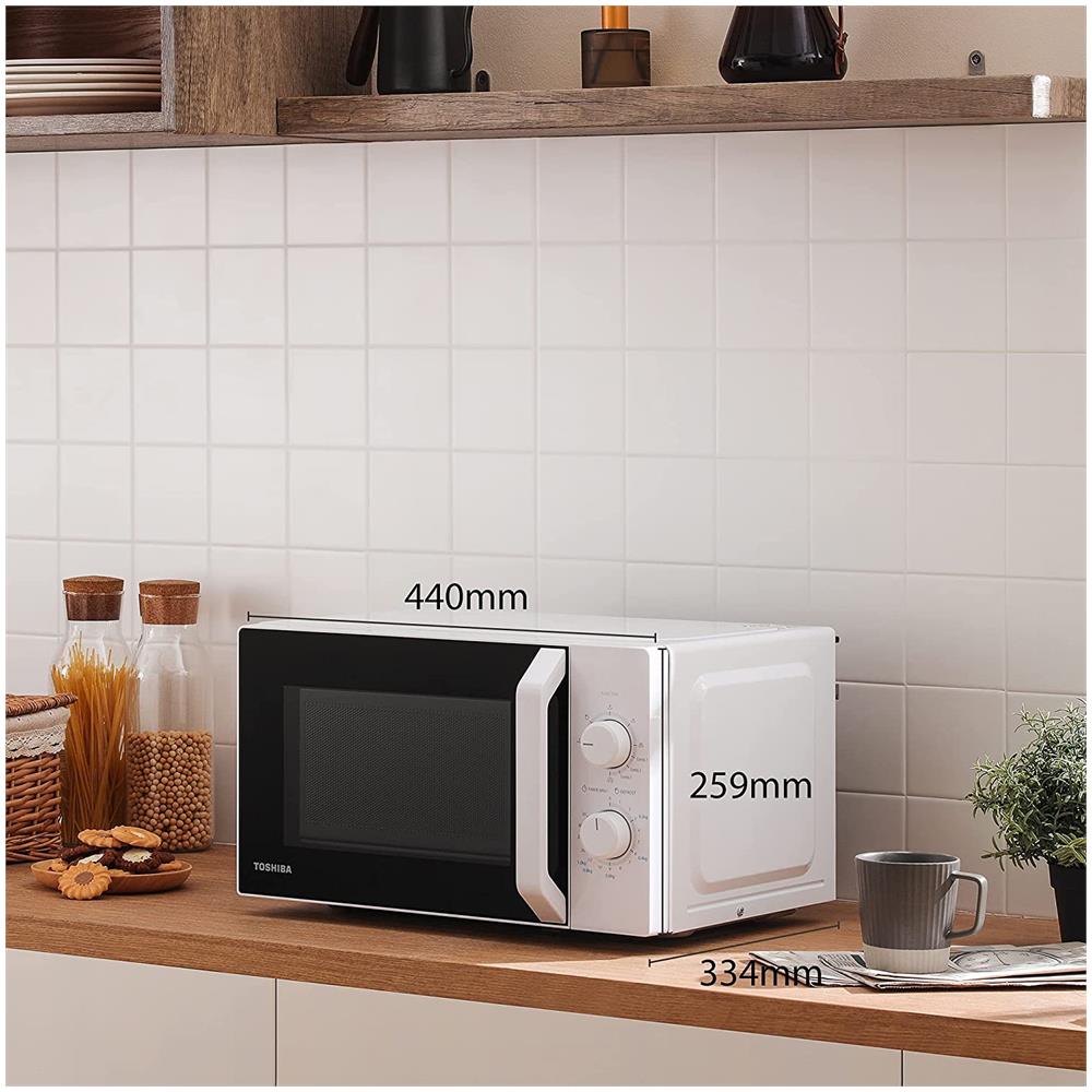 Forno Microonde con Grill MW2-MG20PWH Capacità 20 Litri Potenza 800 Watt Colore Bianco - Foto 4