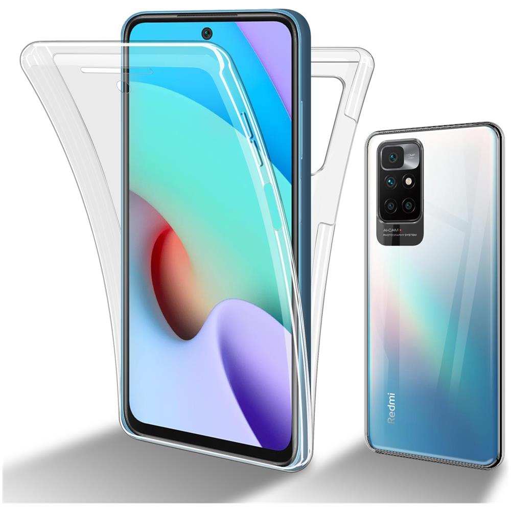 Custodia Compatibile Con Xiaomi Redmi 10 / Redmi Note 11 4g In Transparente - 360° Full Body Copertura Protettiva - Protezione Anteriore E Posteriore, Protezione A Tutto Tondo Con Protezione Del Display - Foto 1