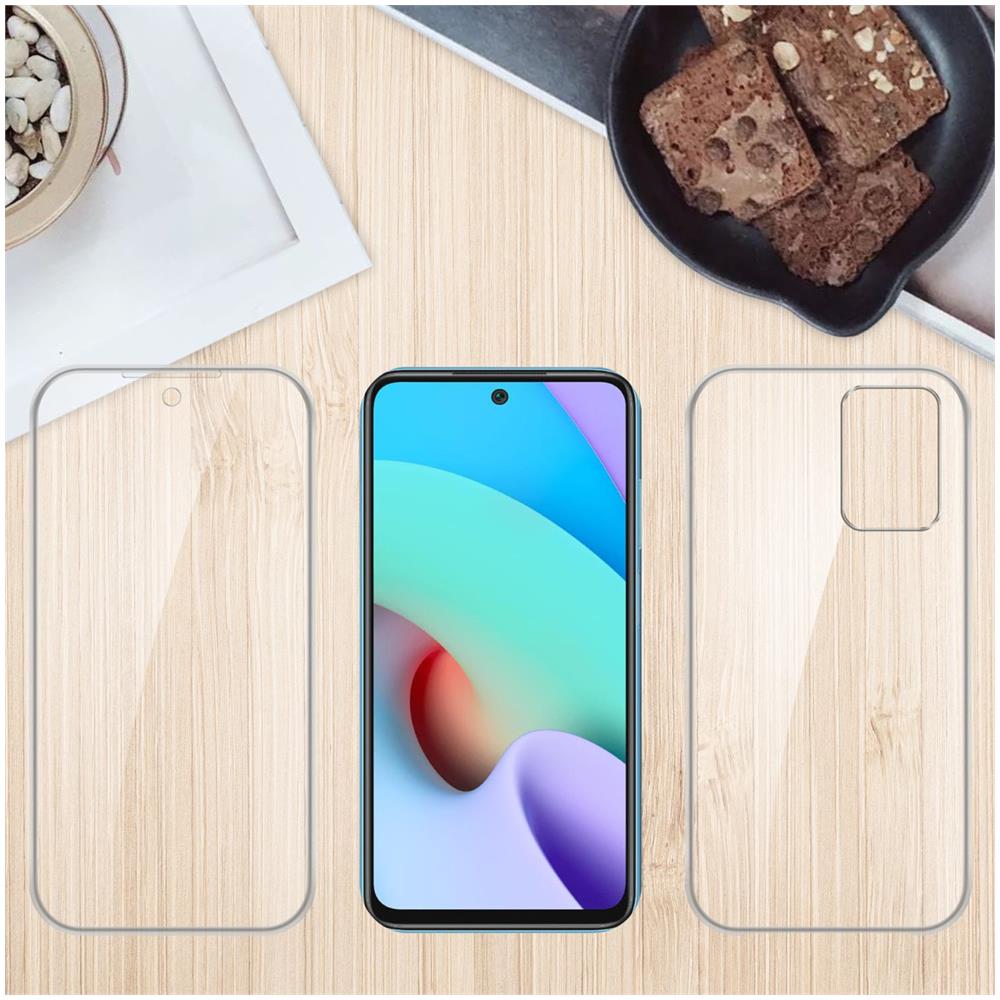 Custodia Compatibile Con Xiaomi Redmi 10 / Redmi Note 11 4g In Transparente - 360° Full Body Copertura Protettiva - Protezione Anteriore E Posteriore, Protezione A Tutto Tondo Con Protezione Del Display - Foto 7