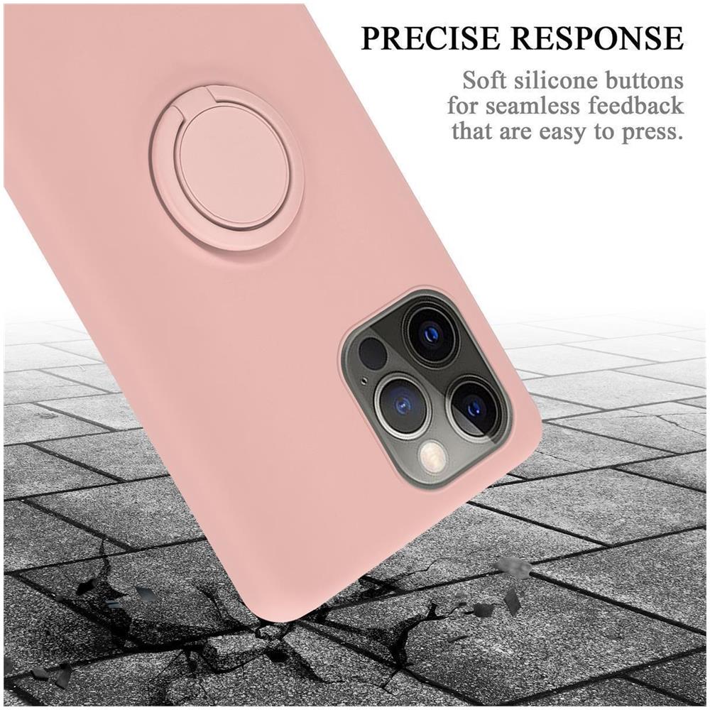 Custodia Compatibile Con Apple Iphone 13 Pro Max In Liquid Rosa - Coperchio Protettivo In Silicone Tpu Flessibile Con Anello - Foto 8