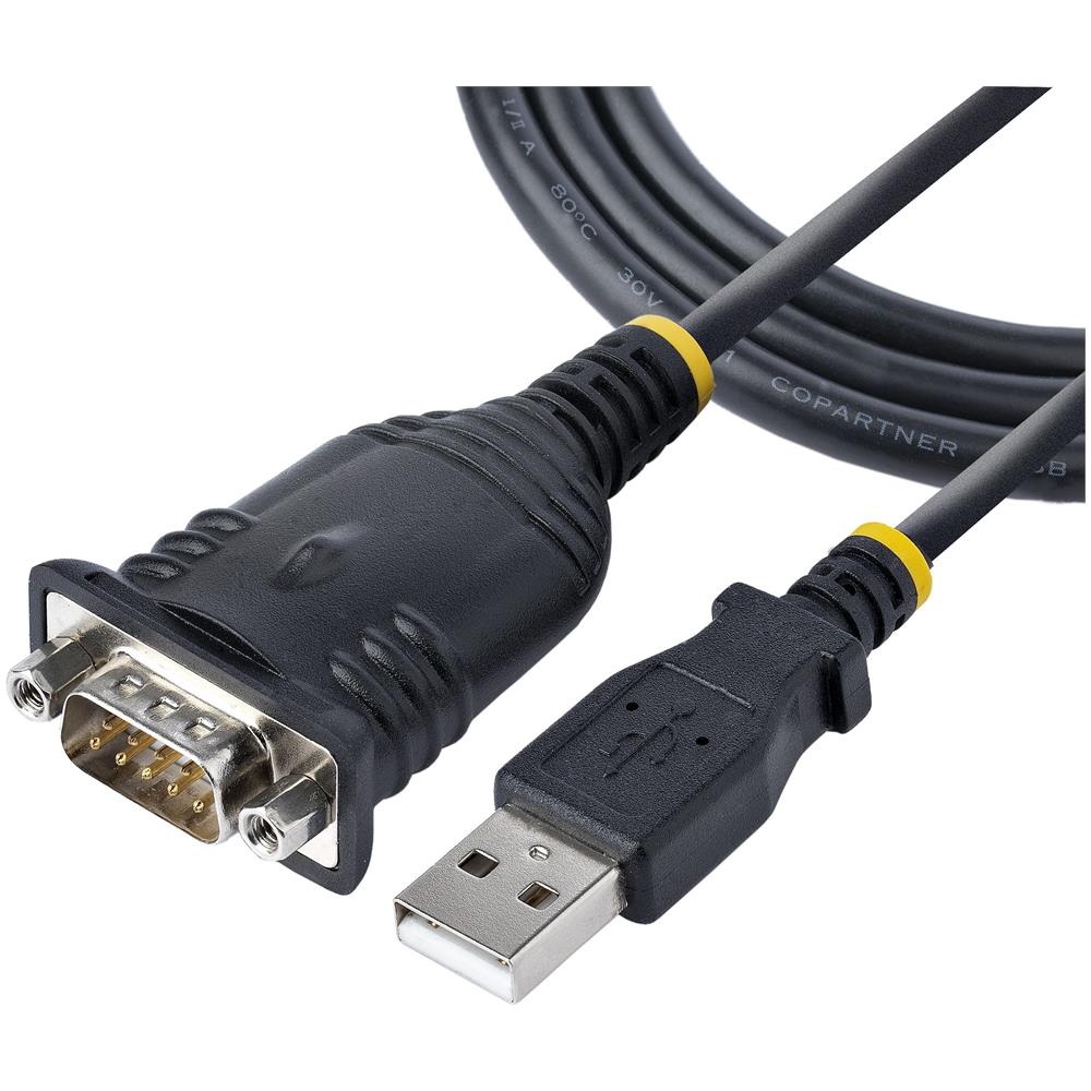 Cavo Adattatore USB a Seriale 1 m - Convertitore da USB a Seriale con Porta COM, Cavo USB Seriale RS232/DB9 Maschio con Chipset Prolific IC per PLC /Stampanti /Scanner - Windows e Mac - Foto 1