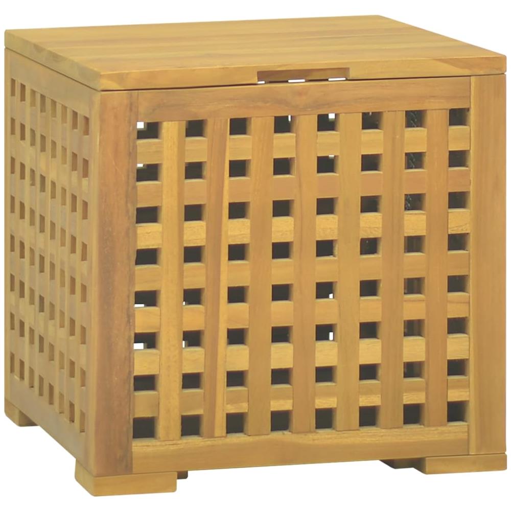 Scatola Per Corde 40x40x40 Cm In Legno Massello Di Teak - Foto 1