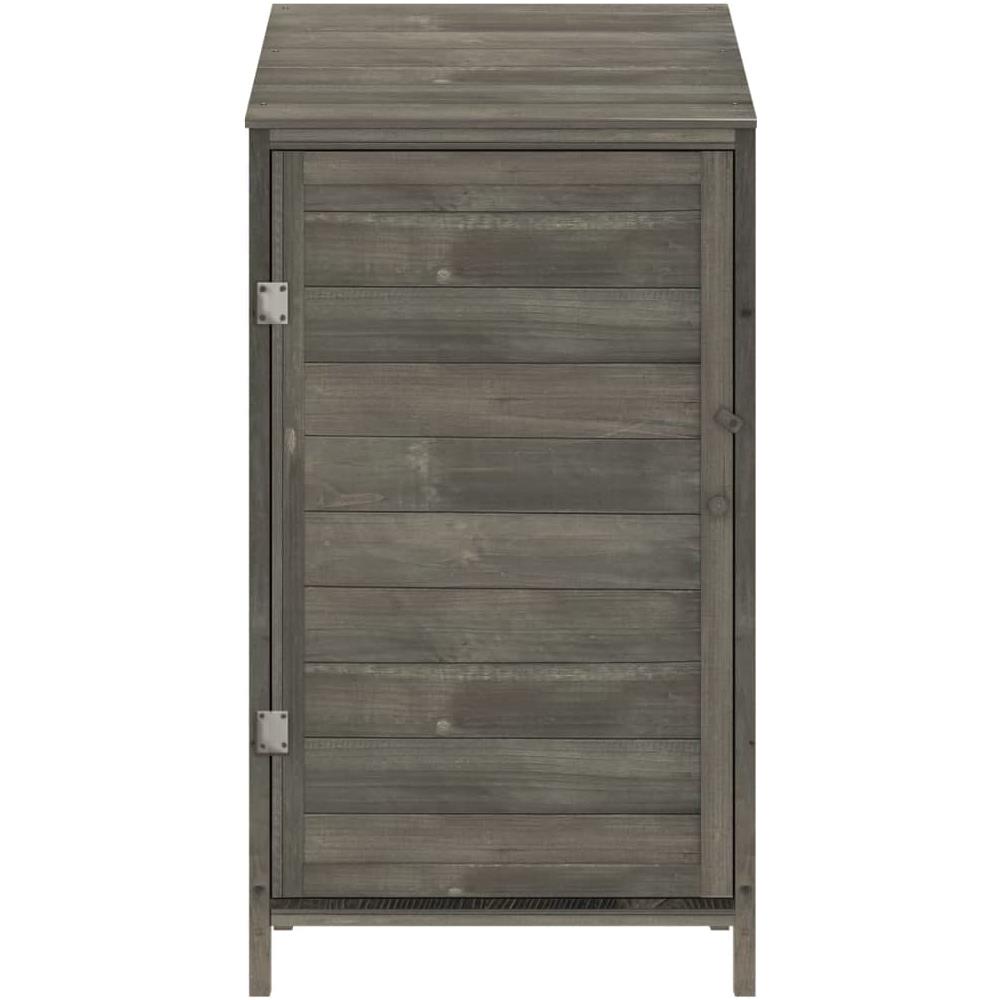 Capanno Da Giardino Antracite 55x52x112 Cm Legno Massello Abete - Foto 3