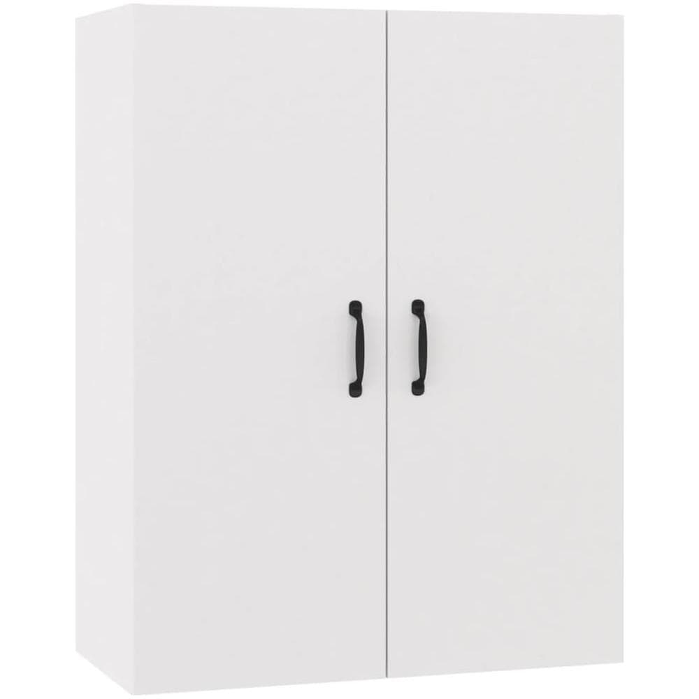 Mobile Pensile Bianco 69,5x34x90 Cm In Legno Multistrato - Foto 2