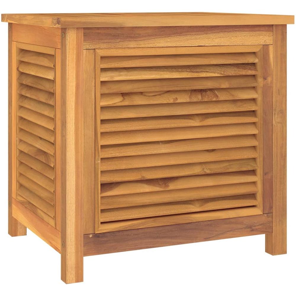 Contenitore Giardino Con Borsa 60x50x58cm Legno Massello Teak - Foto 2