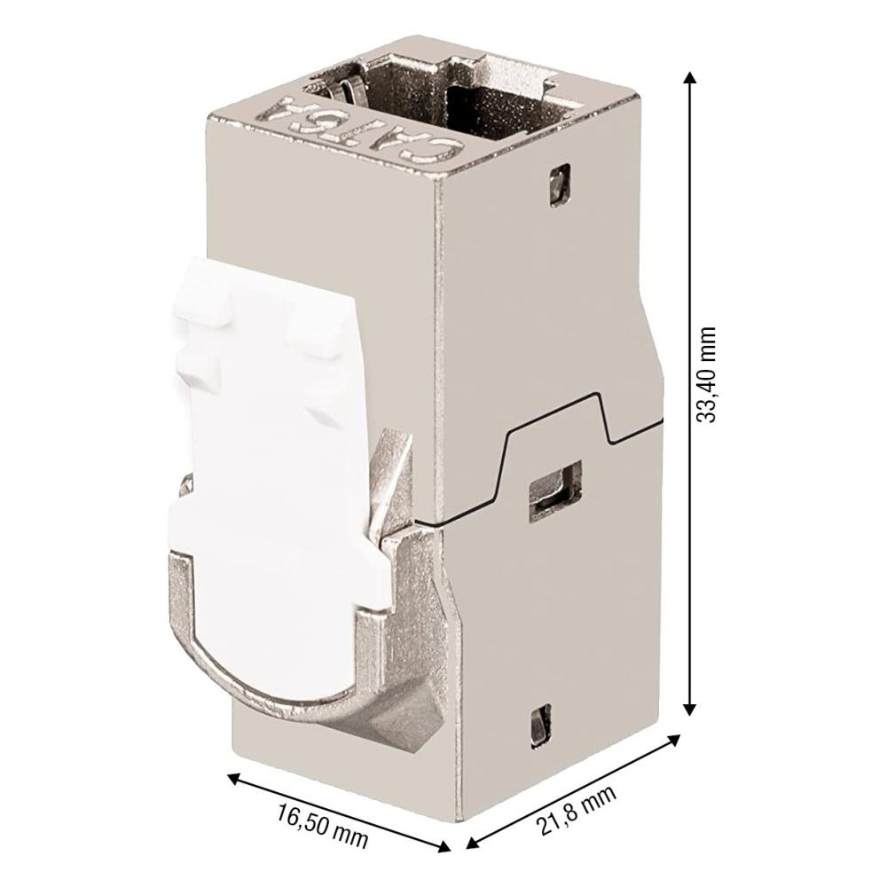 Accessori per Connessionei di Rete Cat. 6a F /f Schermato Colore Argento - Foto 2