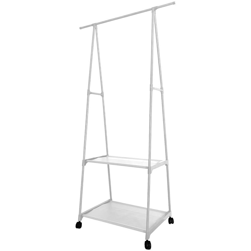 Appendiabiti Donkey Majestic Home 160x55x42 Cm 2 Ripiani, 1 Barra Superiore Bianco - Foto 2