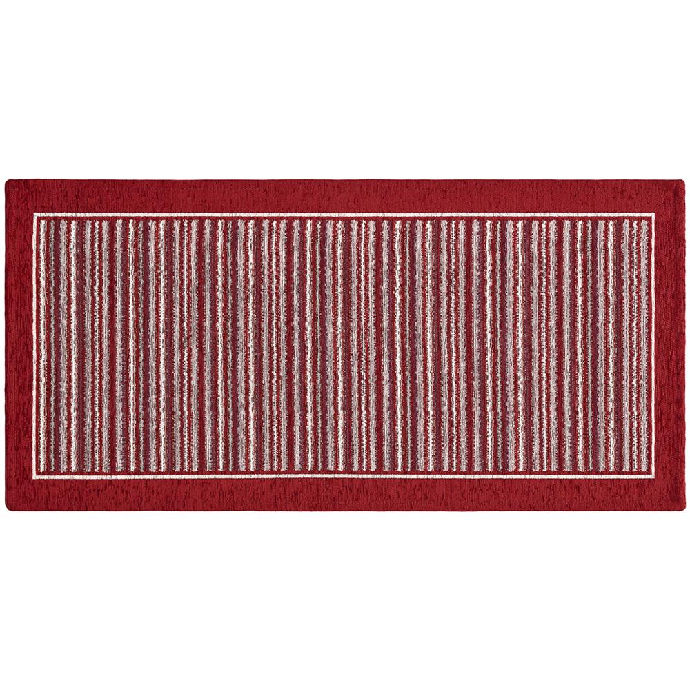 Tappeto Passatoia Cucina Corsia Retro Antiscivolo Disegno Shangai By Suardi 55x190 Rosso - Foto 1