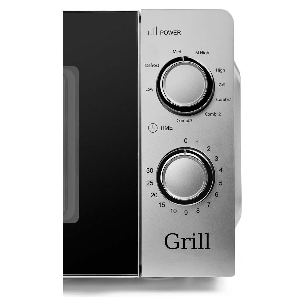Forno Microonde MIG 2138 con Grill Capacità 20 Litri Potenza 700 Watt Colore Acciaio Inox / Nero - Foto 2