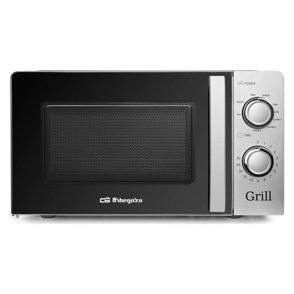 Forno Microonde MIG 2138 con Grill Capacità 20 Litri Potenza 700 Watt Colore Acciaio Inox / Nero - Foto 1
