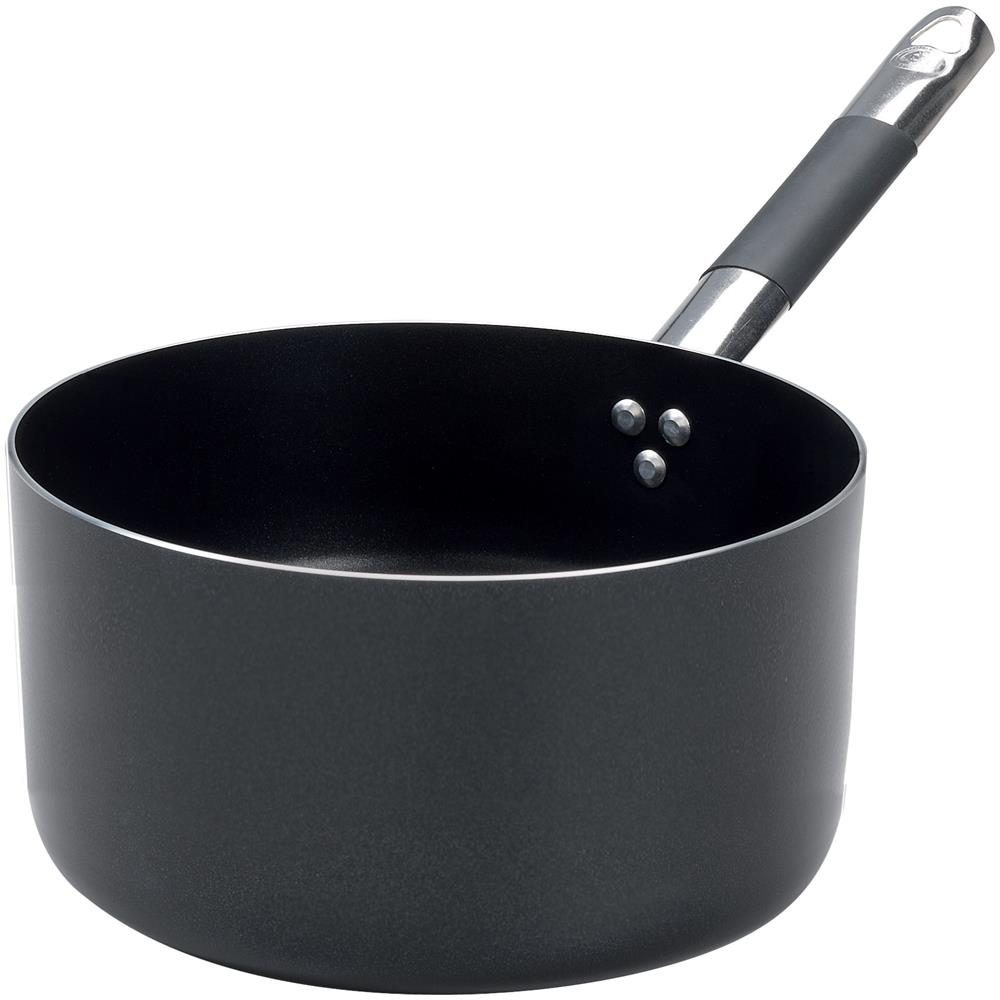 Casseruola 1 Manico Diametro 24 cm - Linea Al Black 3 mm - Foto 3