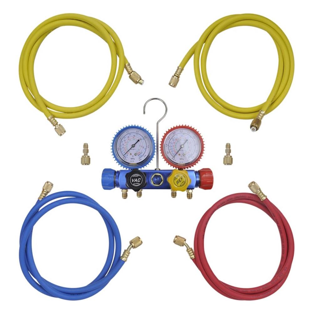 Set Manometro A 4 Vie Con Custodia - Foto 1