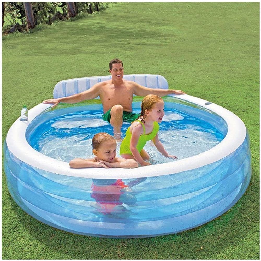 57190NP - Piscina Gonfiabile Family Lounge, 229x218x79 cm - Foto 2