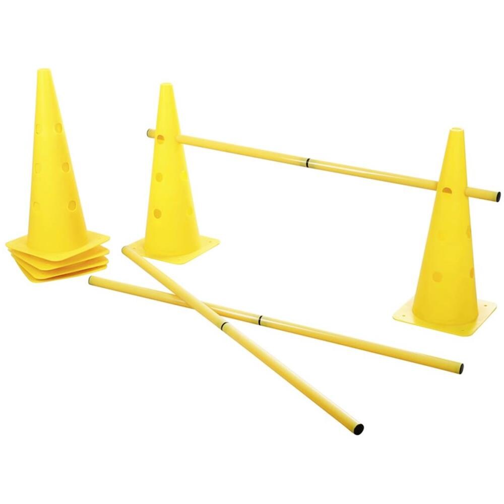 2-in-1 Set Di Coni Per Agility Gialli 81994 - Foto 1