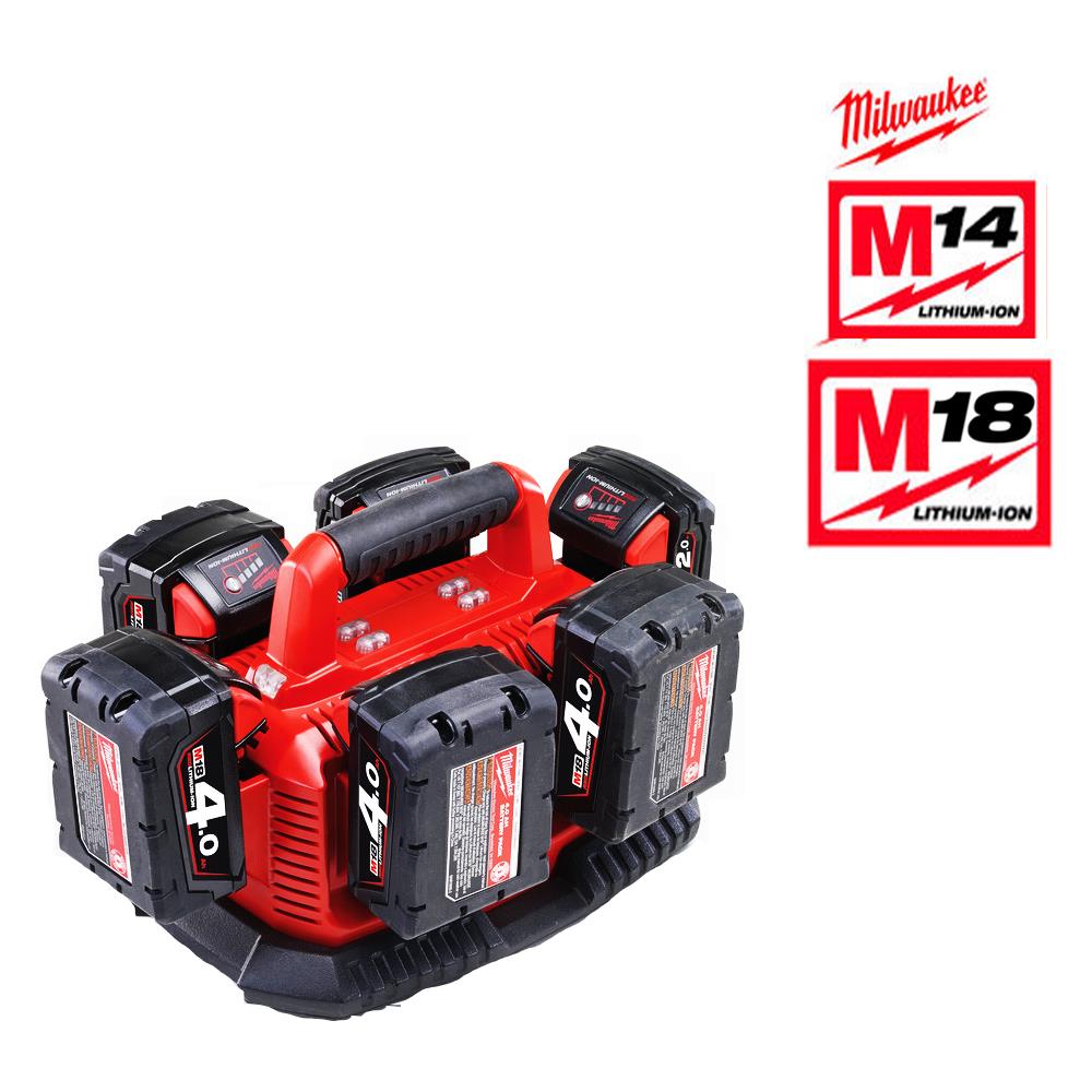 Sequenziale Multibay Caricatore M1418 6 Batterie C Redlithium Li-ion 4.932.430,0860 - Foto 2