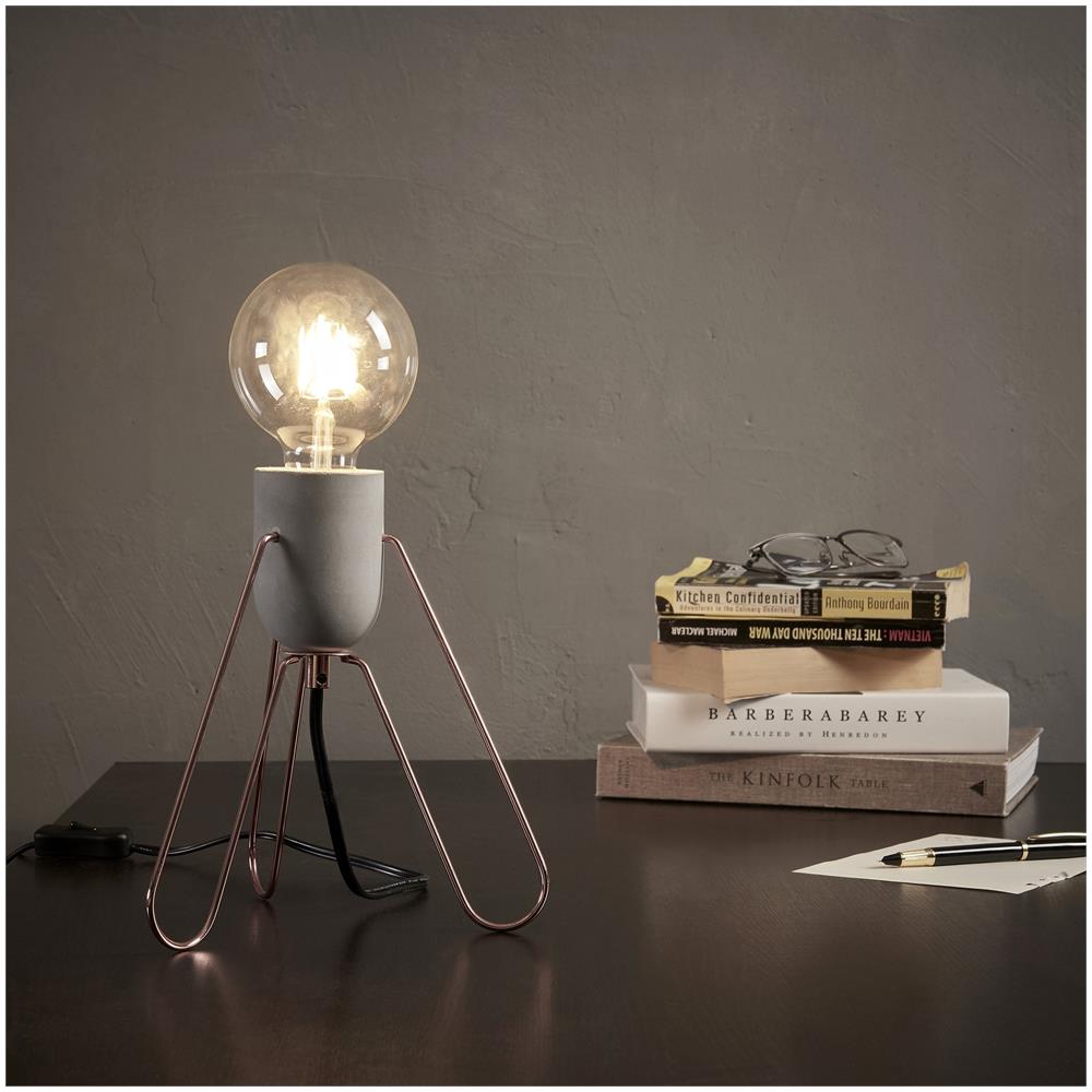 Lampada Da Tavolo Comodino Elegante Moderna Oro Rosato Versanora Vn-l00022-eu - Foto 5