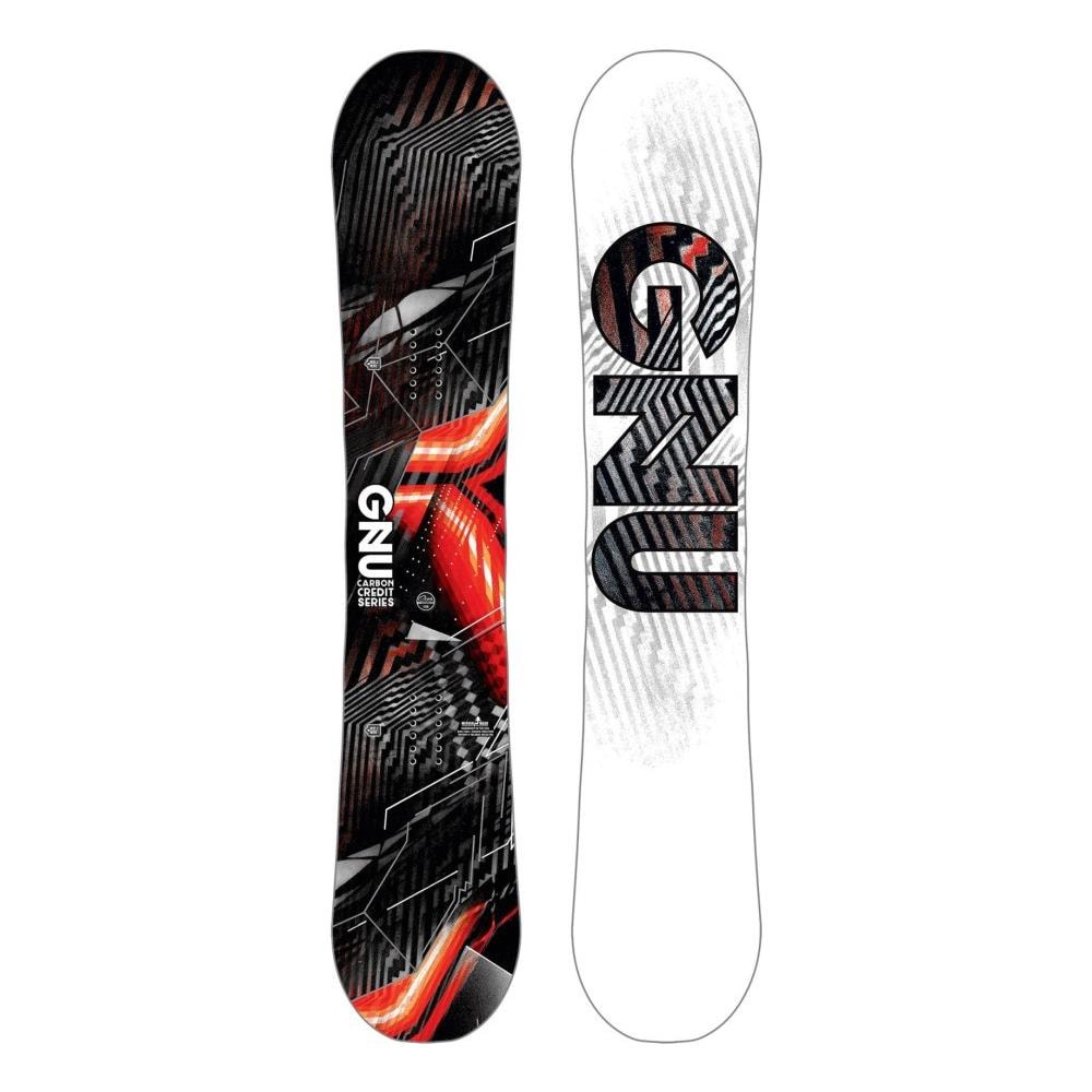 Gnu Tavola Snowboard Uomo Credit Taglia: 153 Colore: Nero Rosso Gnu Tavola Snowboard Uomo Credit Taglia: 153 Colore: Nero Rosso