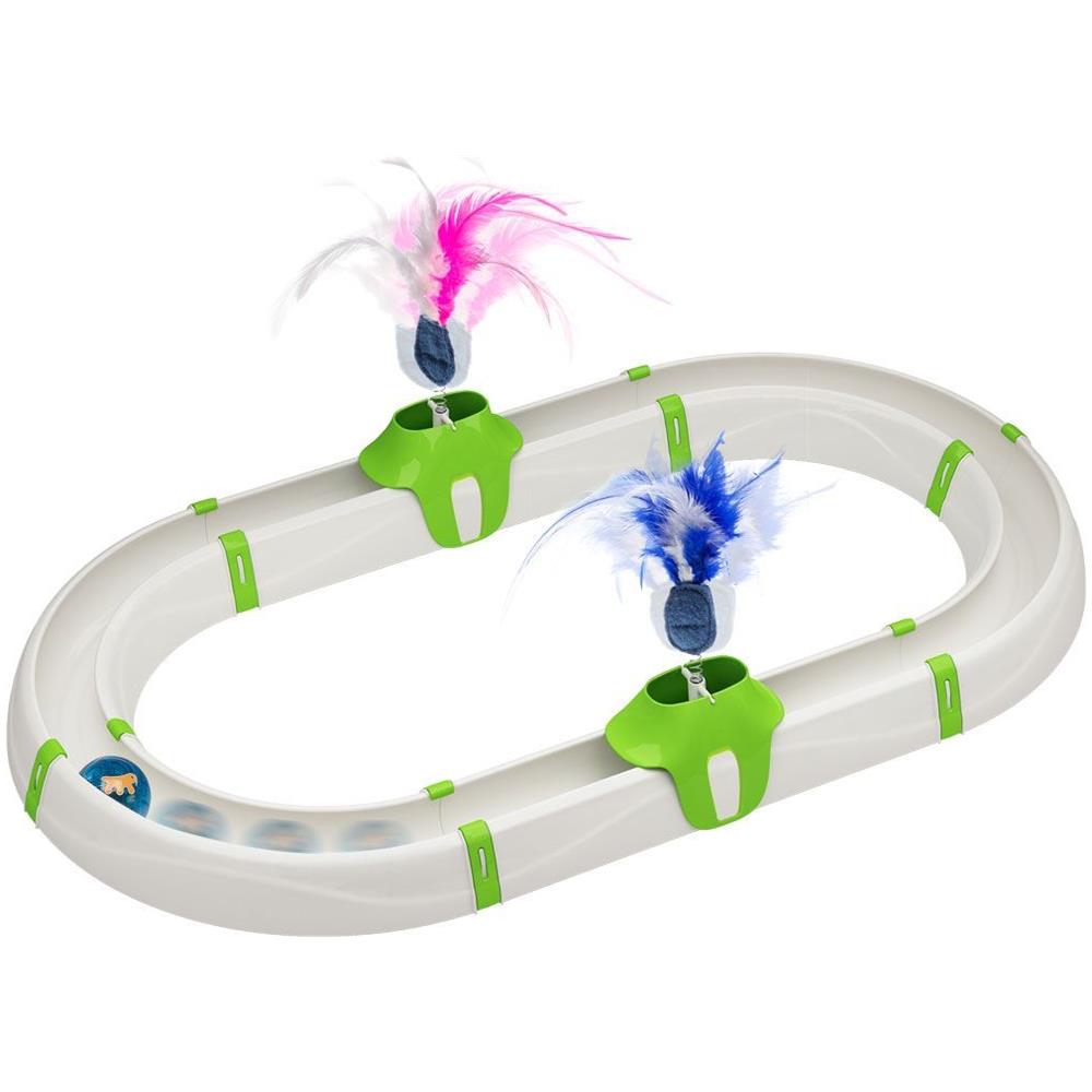 Gioco Interattivo Per Gatti Turbine Con Pallina Luminosa Inclusa, Componibile - Foto 1