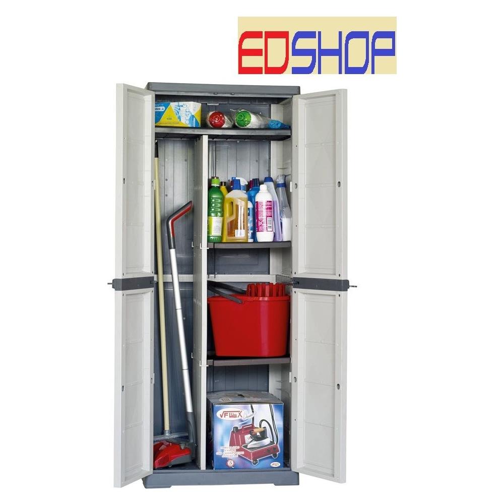 Armadio Resina Mobile Da Esterno Porta Scope L65 P37 H167 Made It - Foto 2