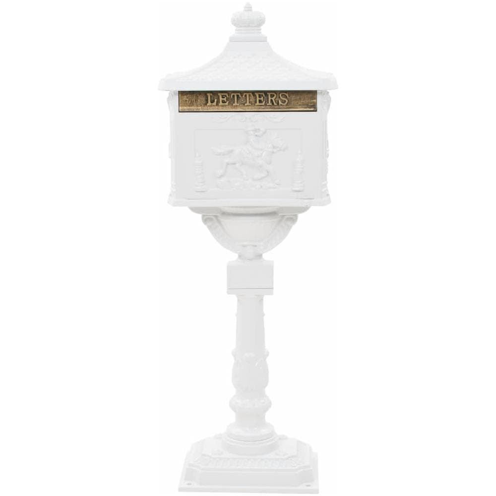 Cassetta della Posta in Alluminio Inossidabile Vintage Bianca - Foto 2