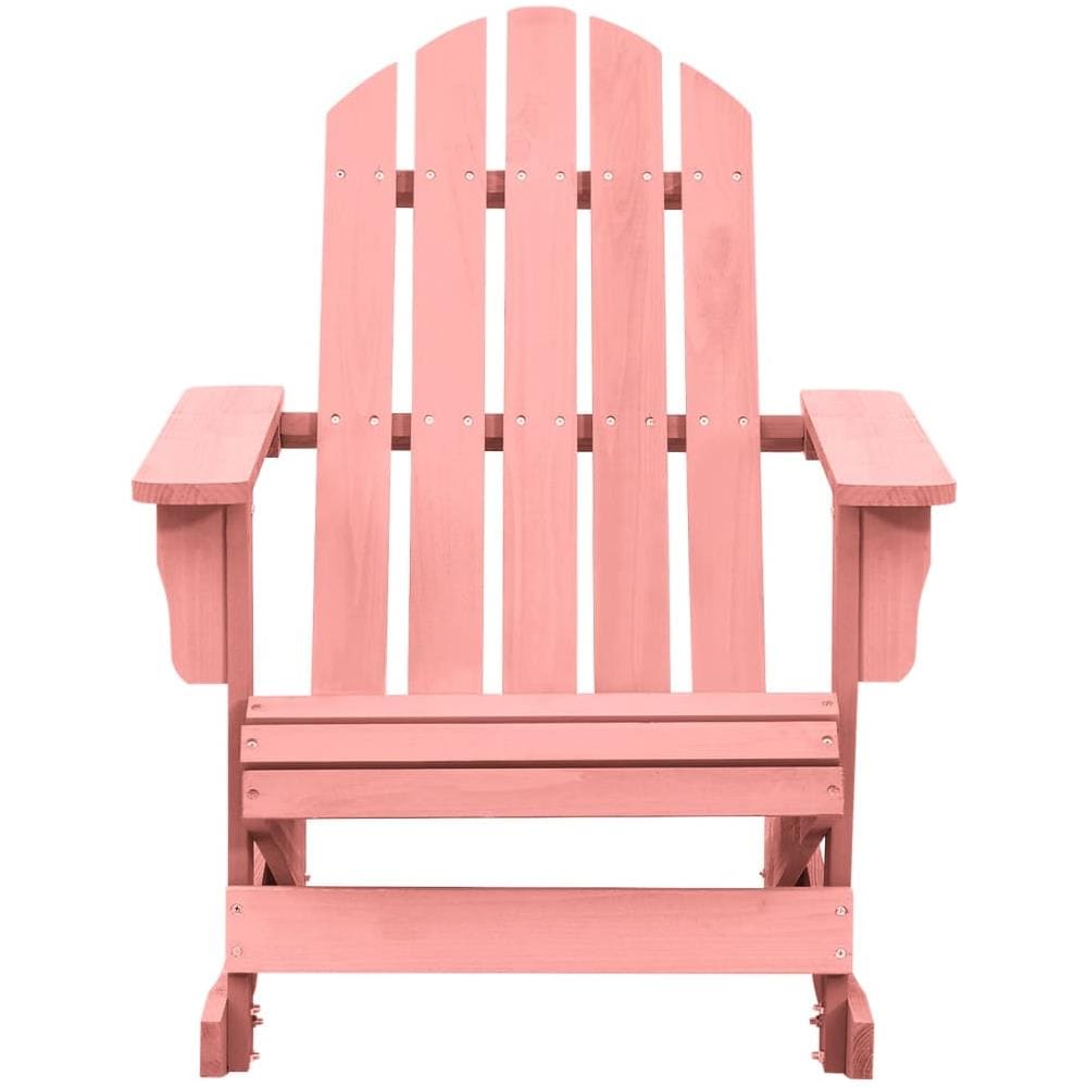Sedia a Dondolo Giardino Adirondack in Legno di Abete Rosa - Foto 3