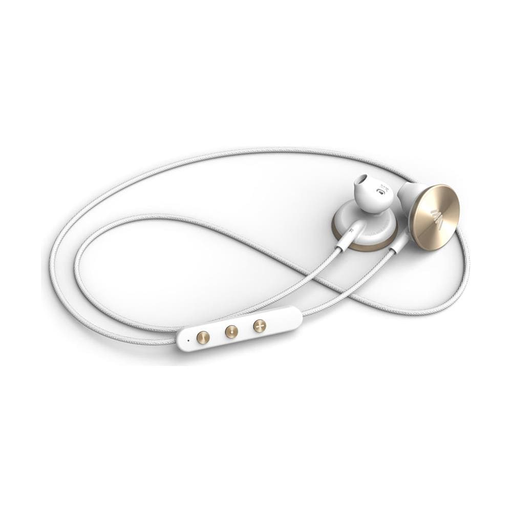 BUTTONS Auricolare Stereofonico Bluetooth Oro, Bianco auricolare per telefono cellulare - Foto 1