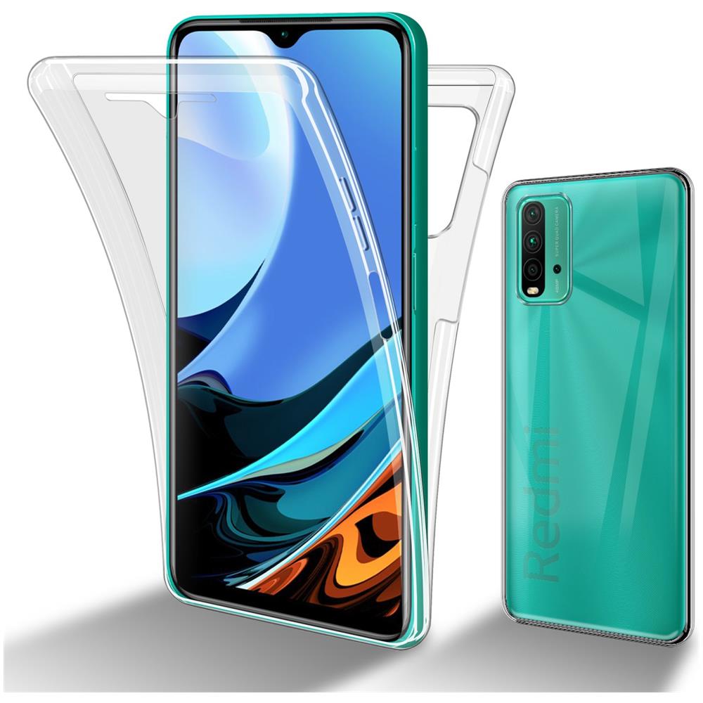 Custodia Compatibile Con Xiaomi Redmi 9t In Transparente - 360° Full Body Copertura Protettiva - Protezione Anteriore E Posteriore, Protezione A Tutto Tondo Con Protezione Del Display - Foto 1