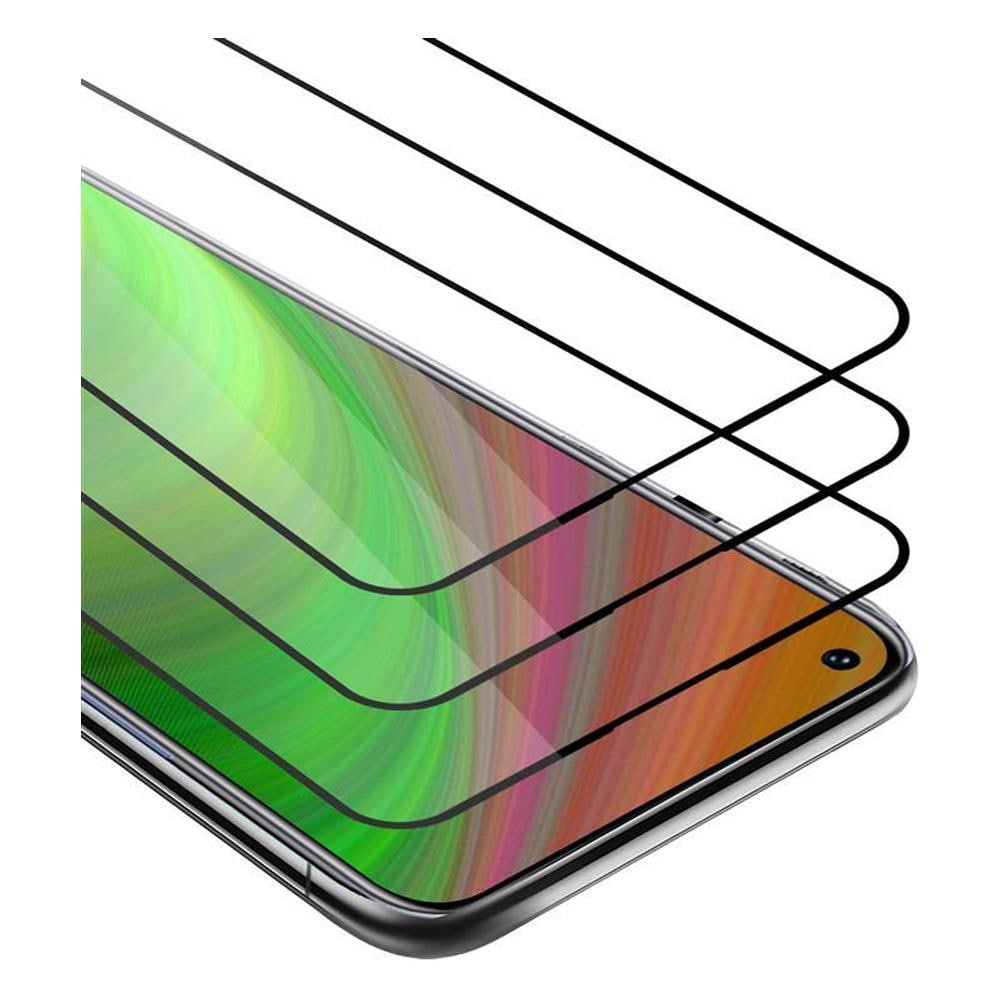 3x Pellicola Armatura A Schermo Intero Compatibile Con Huawei Nova 7 Se In Trasparente Con Nero - 3x Vetro Temperato (tempered) Di Protezione Del Display In Durezza 9h Con 3d Touch - Foto 1