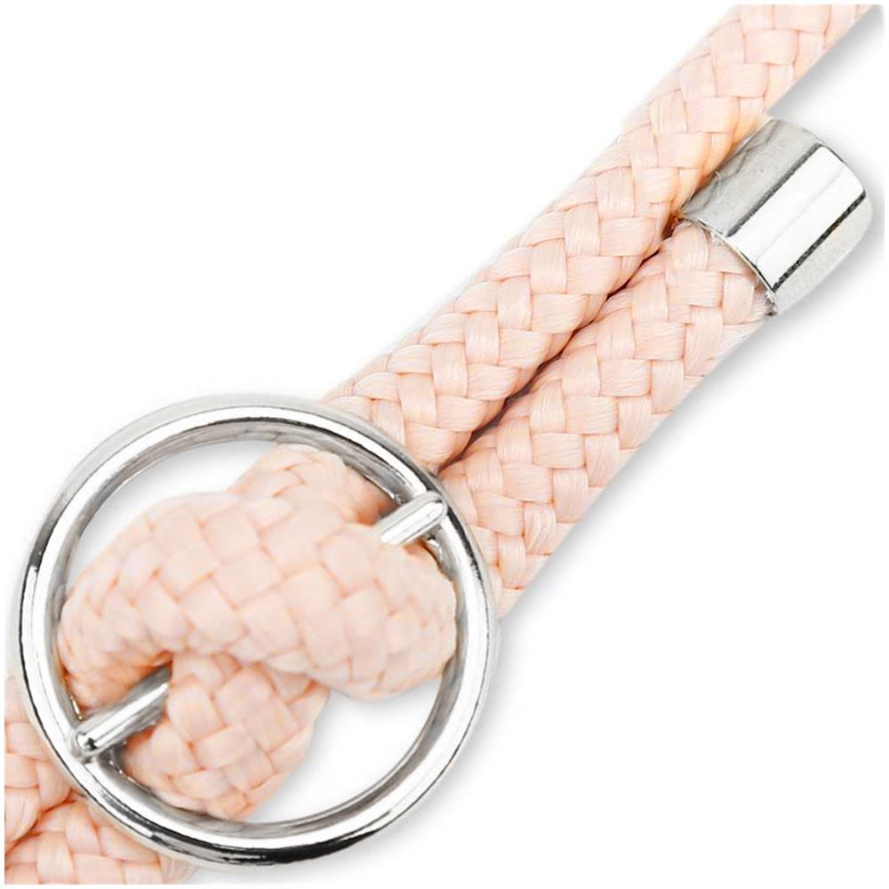 Catena Di Telefoni Cellulari Compatibile Con In Or Rosato A Perla - Coperchio Protettivo In Silicone Con Anelli D'argento, Cinturino In Corda E Custodia Staccabile - Foto 8
