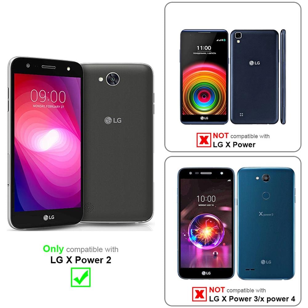 Custodia Compatibile Con Lg X Power 2 In Classy Blu Scuro - Coperchio Protettiva Con Chiusura Magnetica, Funzione Stand E Tasca Per Le Carte - Foto 8