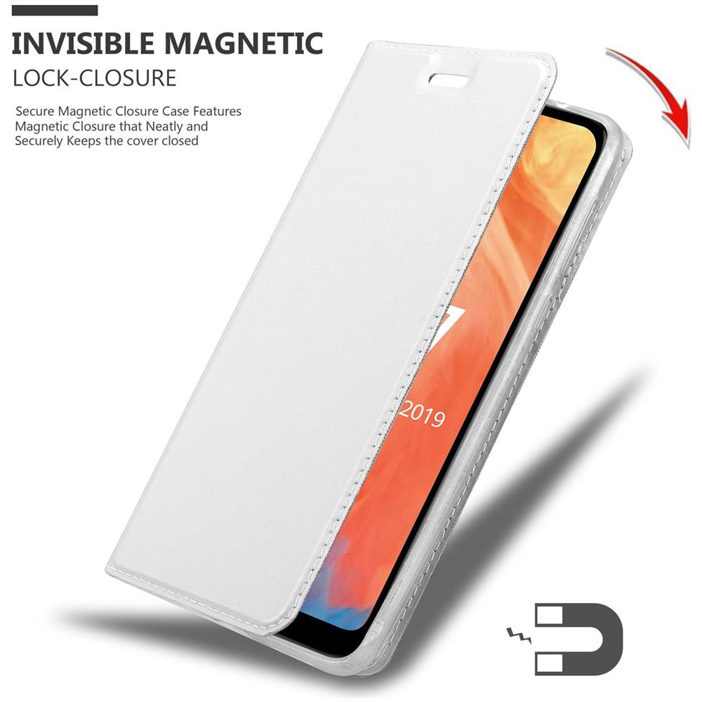Custodia Compatibile Con Huawei Y7 2019 / Y7 Prime 2019 In Classy Argento - Coperchio Protettiva Con Chiusura Magnetica, Funzione Stand E Tasca Per Le Carte - Foto 8